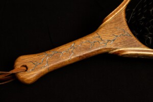 White oak with Electric blue lightning