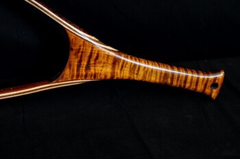 #238 Tiger Maple w/ carved scallop yoke