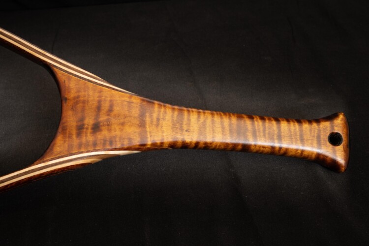 #238 Tiger Maple w/ carved scallop yoke - Image 3